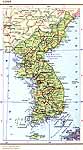 Карта Кореи.