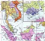 Карта Малайзии.