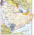 Карта Саудовской Аравии.