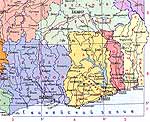 Карта Ганы.