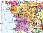 Карта Замбии.