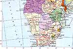 Карта Зимбабаве.