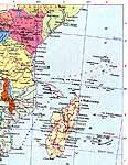 Карта Коморских Островов.