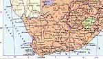 Карта Лесото.