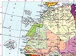 Карта Мавритании.