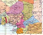 Карта Нигера.