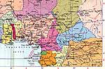 Карта Нигерии.
