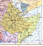 Карта Сомали.