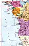 Карта Экваториальной Гвинеи.