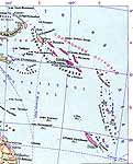 Карта Соломоновых островов.