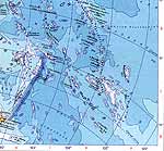 Карта Токелау островов.