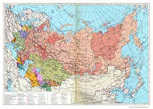 Политико-административная карта СССР 
